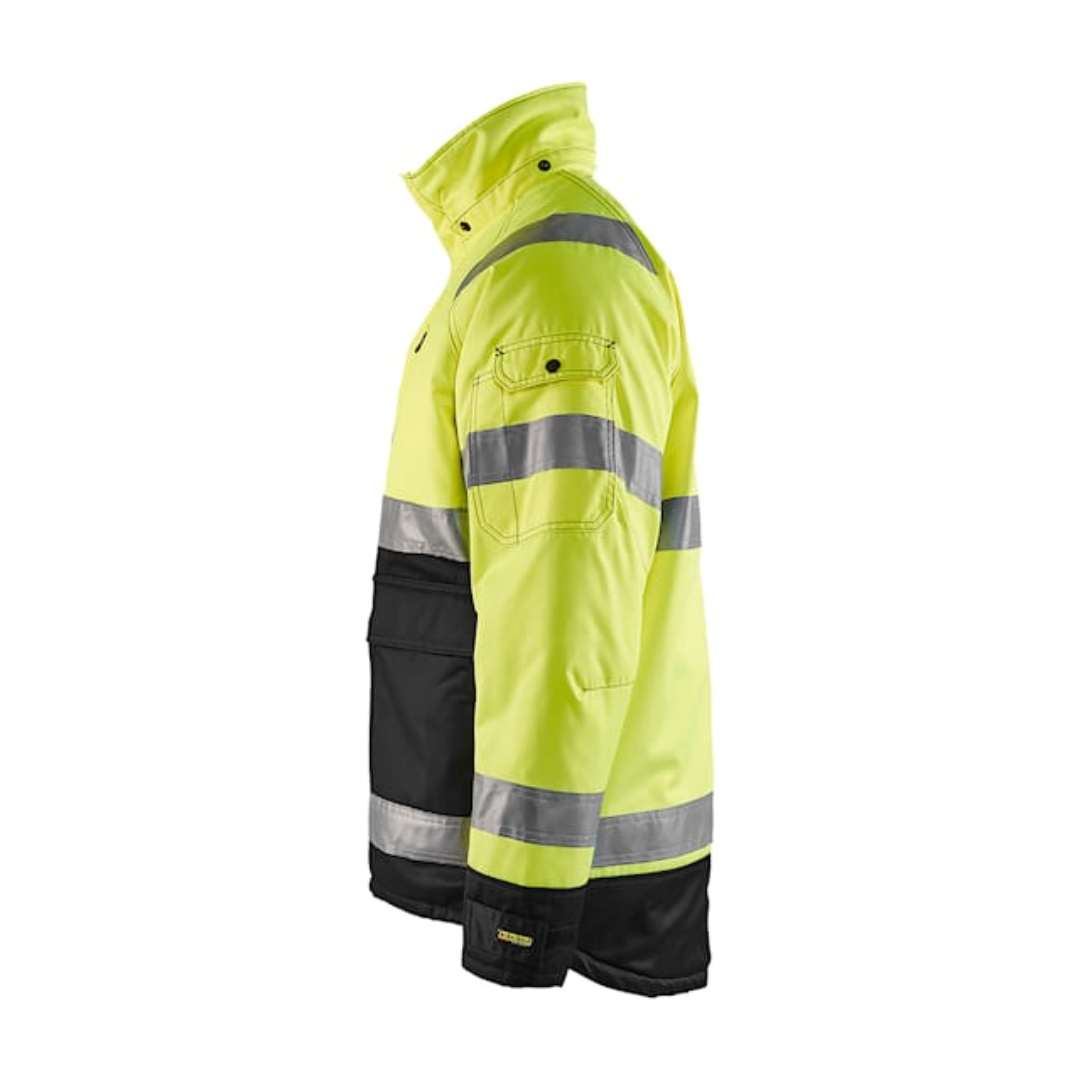 Hi-Vis Winter Jacket with Teddy Fleece Lining