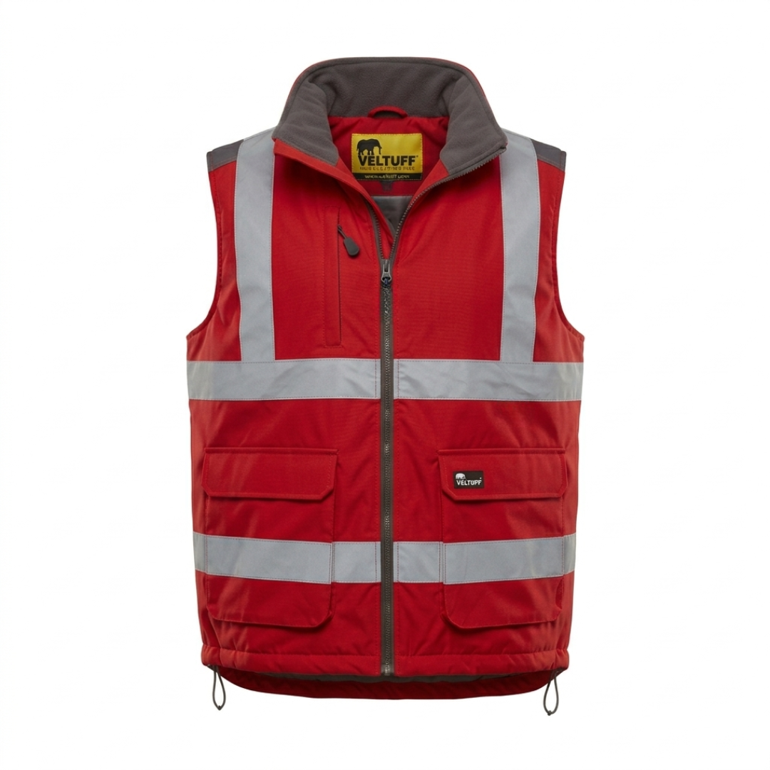 Red Reflex Hi-Vis Body Warmer