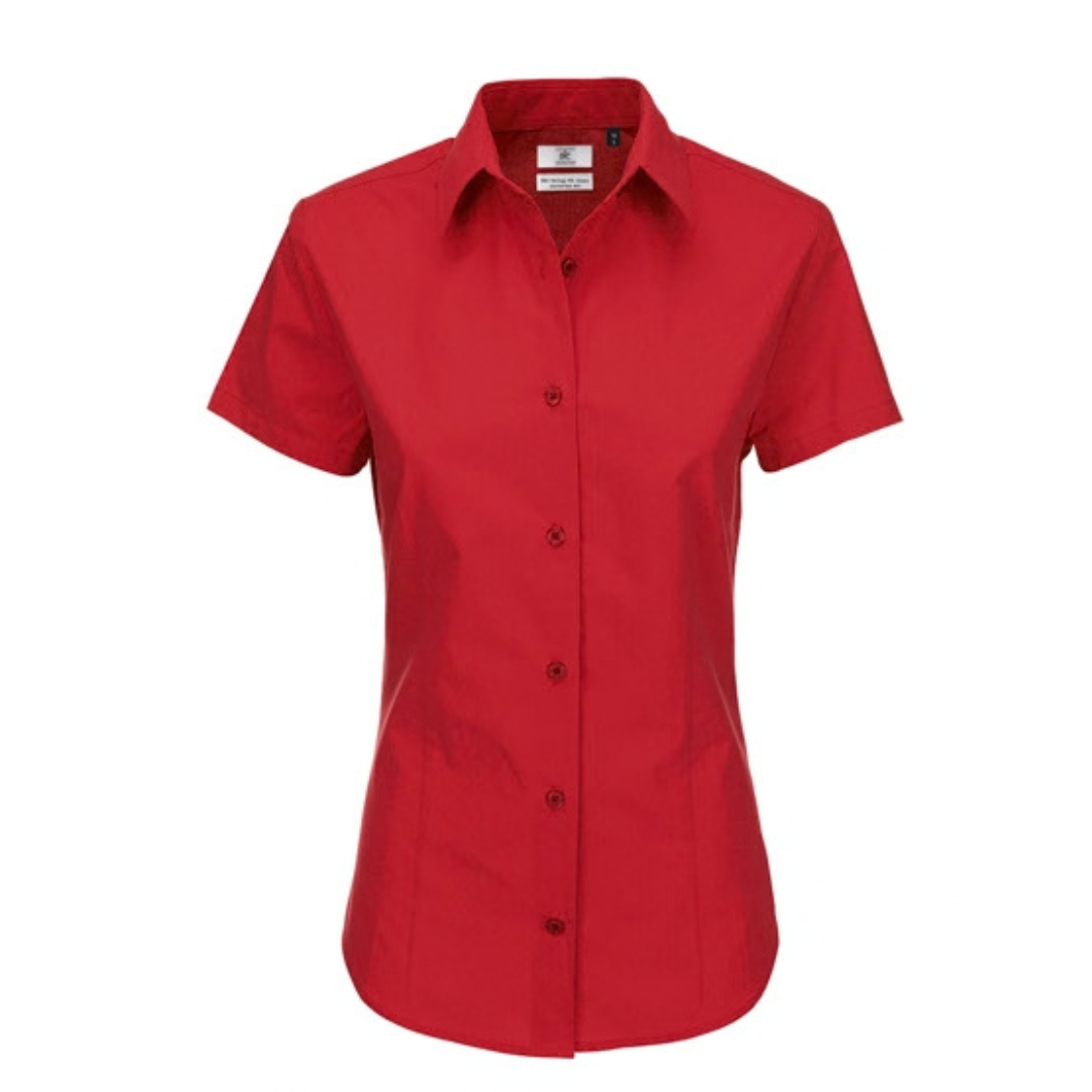 Damen Poplin Hemd Heritage kurzärmliges