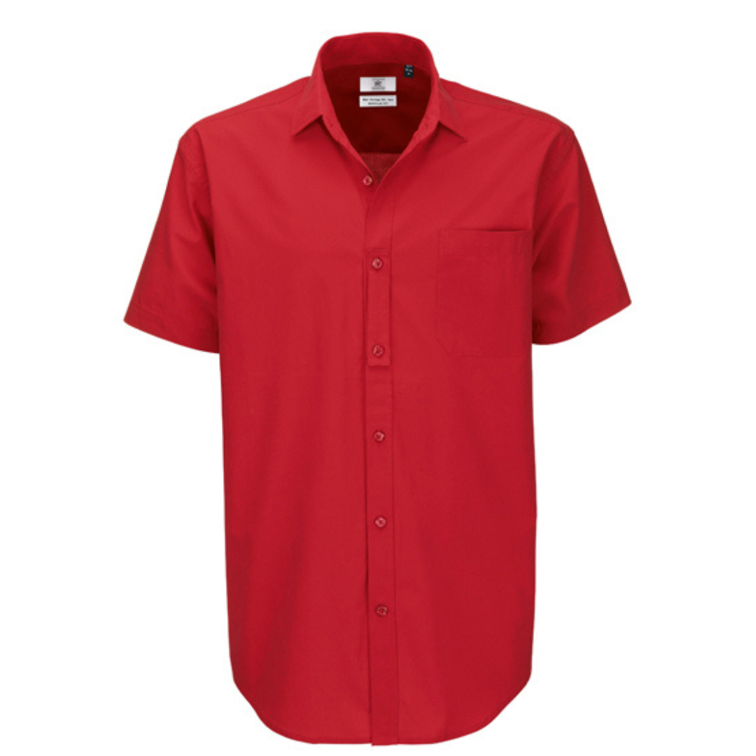 Herren Poplin Hemd Heritage kurzärmliges