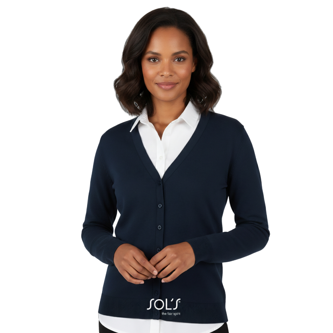 Damen Strickcardigan mit V-Ausschnitt