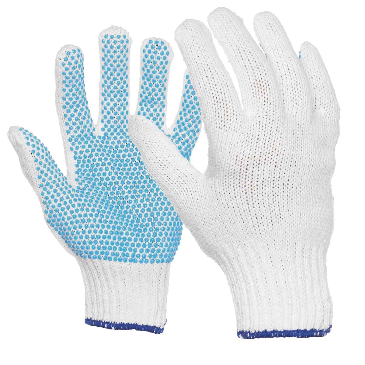 Gants en maille à pois