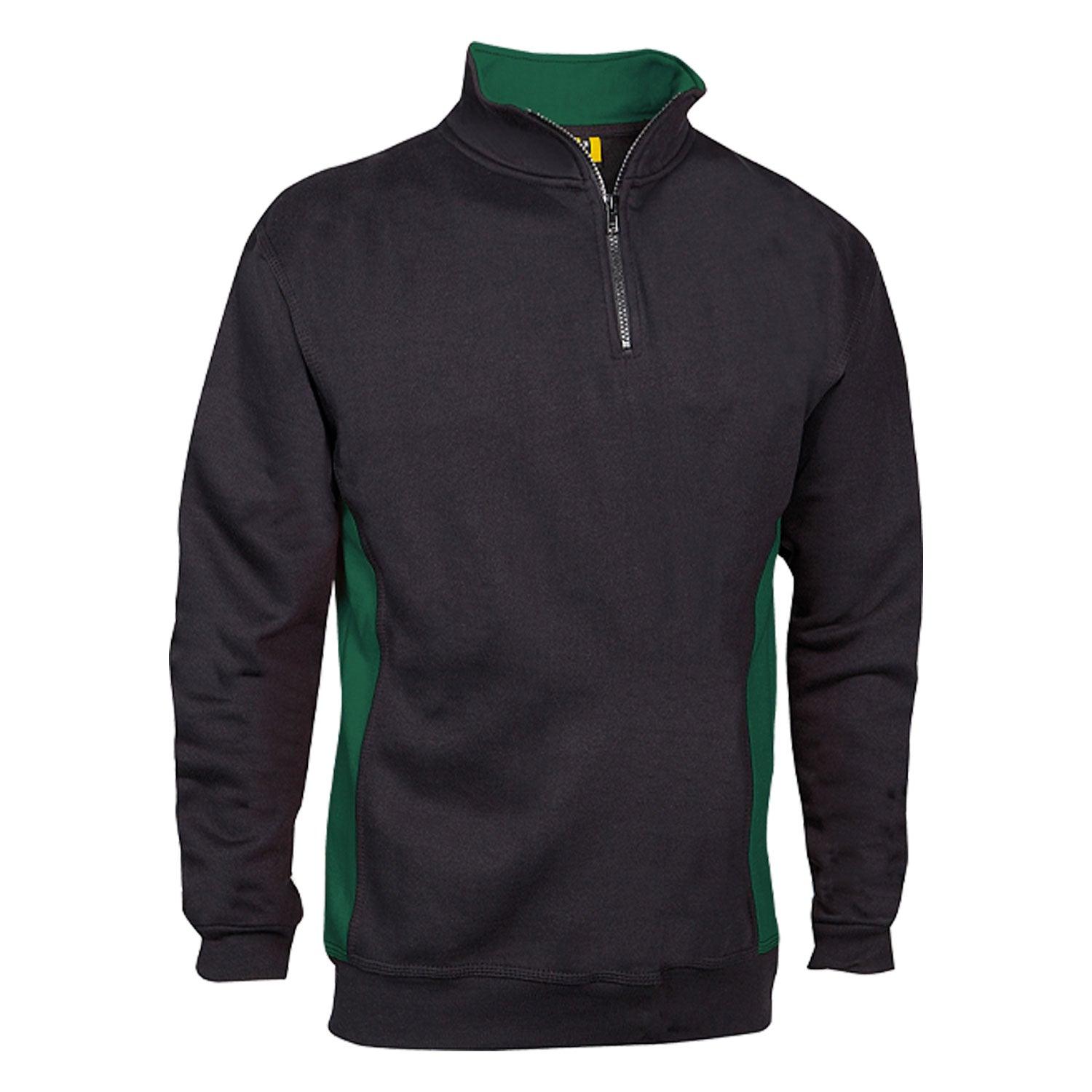 Two Tone Quarter Zip Sweatshirt - VELTUFF® DK