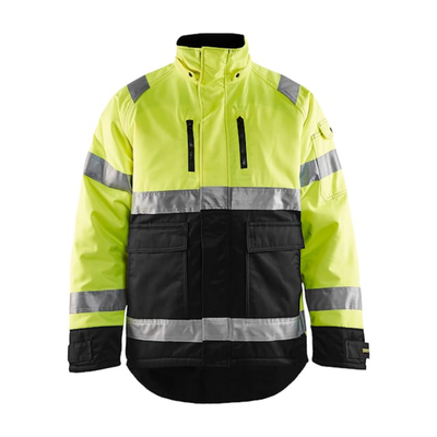 Hi-Vis Winter Jacket with Teddy Fleece Lining