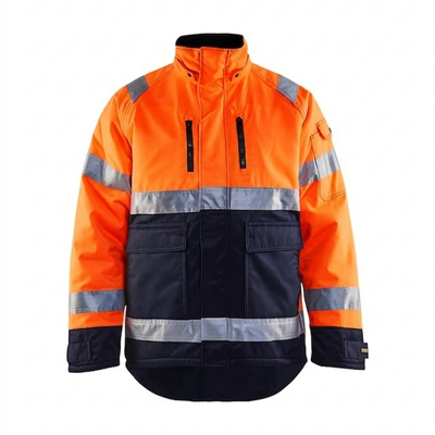 Hi-Vis Winter Jacket with Teddy Fleece Lining