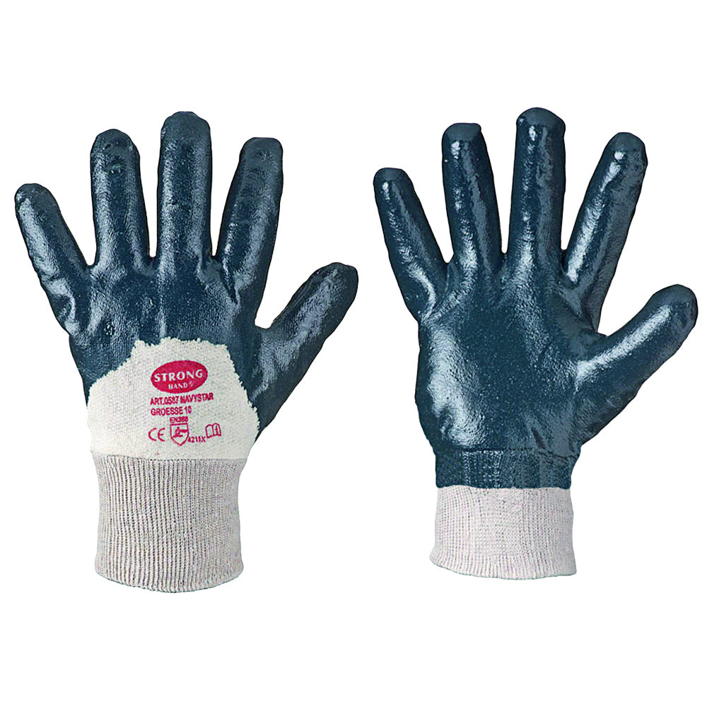 NavyStar Half-Dipped nitril handske with Ribbed Cuff