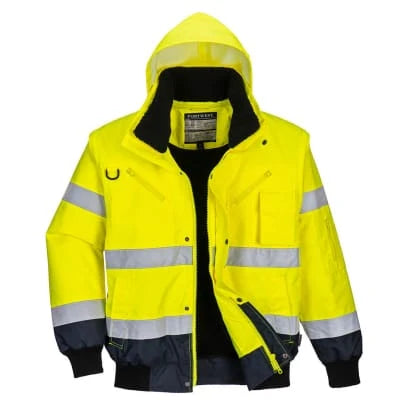Hi-Vis Contrast bomberjakke