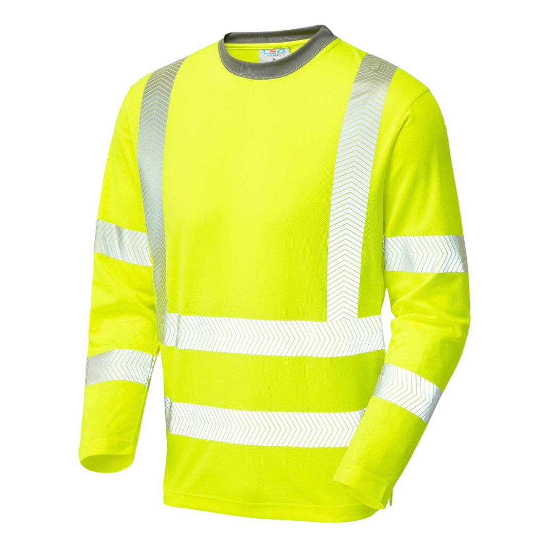 Coolviz Plus lange mouwen hi-vis T-shirt Class 3