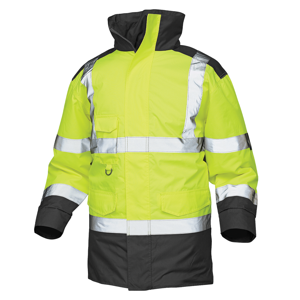 Hi-Vis vattentät jacka med reflex