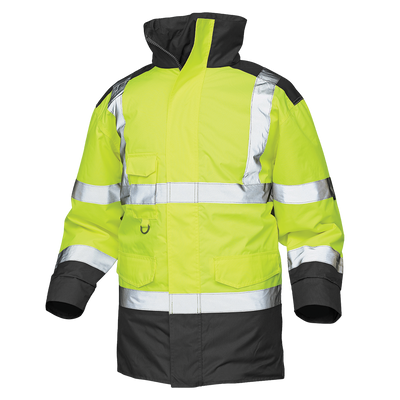 Hi-Vis vattentät jacka med reflex