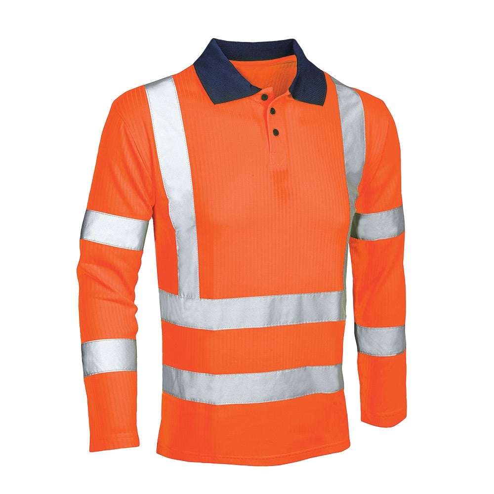 VELTUFF Hi-Vis Long Sleeve Poloshirt