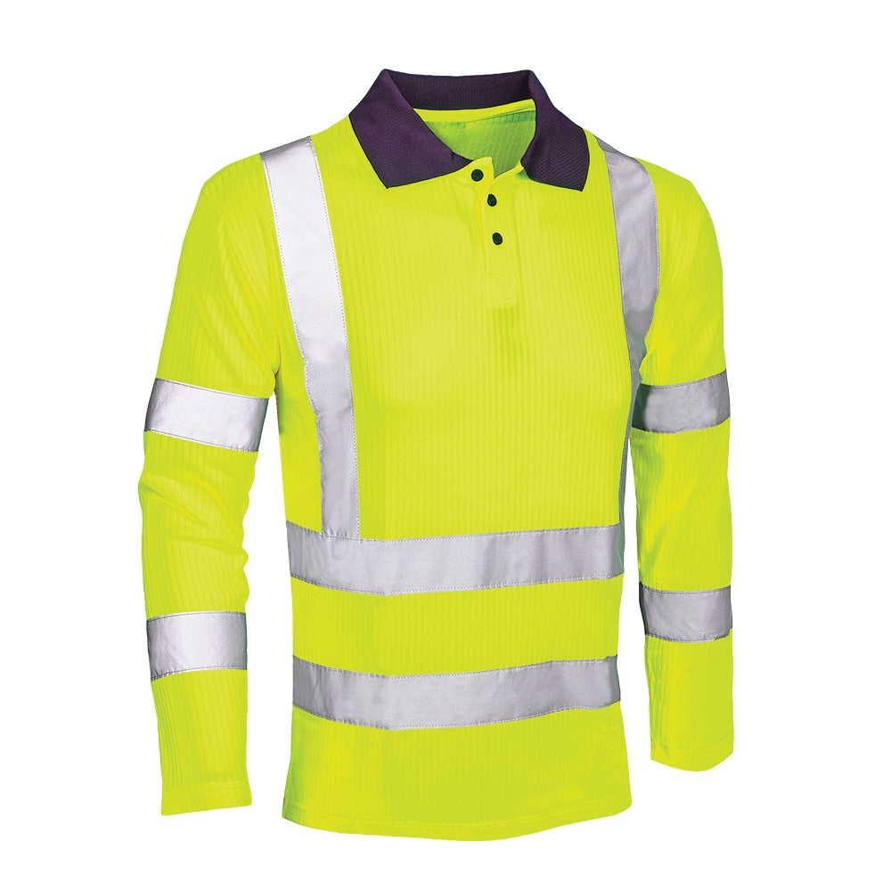 VELTUFF Hi-Vis Long Sleeve Poloshirt