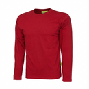 Langærmet T-shirt i bomuld