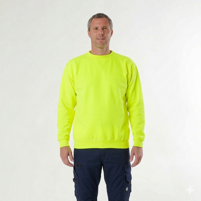 Work Sweatshirt Neon Yellow