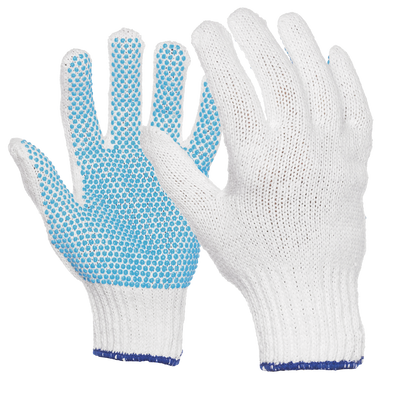 Gants en maille à pois