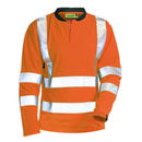 Reflex Long Sleeved Cotton Hi-Vis T-Shirt - VELTUFF® DK